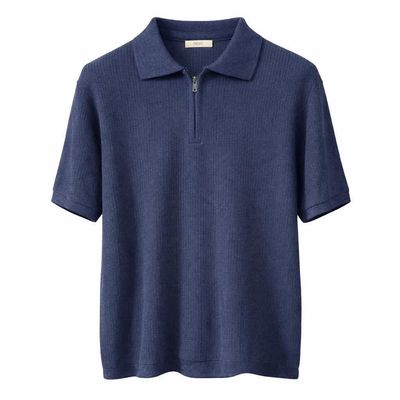 پولوشرت بافت نیم زیپ