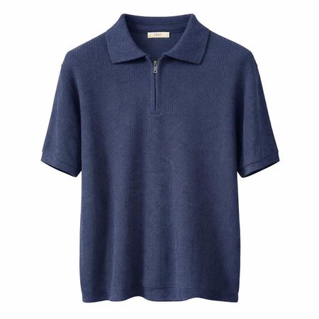 پولوشرت بافت نیم زیپ