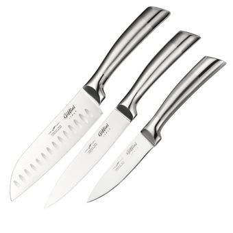 چاقو اشپزخانه جی فی نی کد G-1-2-SANTAKU مجموعه 3 عددی