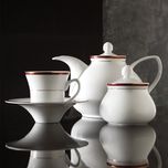 سرویس غذاخوری 108 پارچه چینی زرین ایران سری شهرزاد مدل سپینود درجه یک