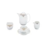 سرویس غذاخوری 98 پارچه چینی زرین ایران سری کواترو مدل مونت کارلو درجه یک