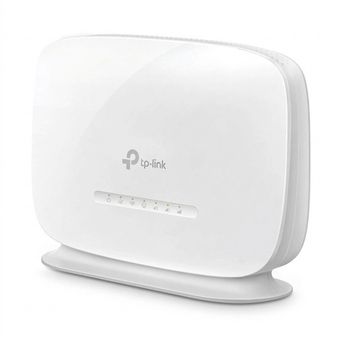 مودم 4G LTE تی‌پی‌لینک مدل TL-MR105 با اسلات سیم کارت نانو، پشتیبانی از 32 کاربر همزمان، رابط LAN و WAN، مناسب استفاده خانگی و ا