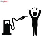 برچسب بدنه خودرو طرح باک بنزین کد 34