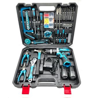 دریل چکشی ماکیتا 18ولت مدل MAK018 مجموعه 32 عددی