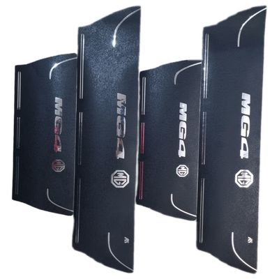 برچسب پارکابی خودرو امیران اسپرت طرح چرم کد 2025078 مناسب برای MG4 مجموعه 4 عددی