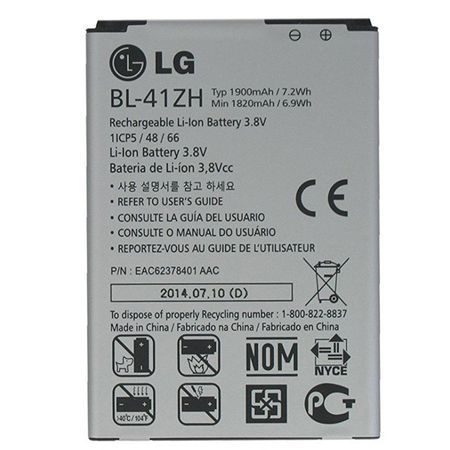 باتری موبایل مدل 41ZH ظرفیت 1900 میلی آمپر ساعت مناسب برای گوشی موبایل ال جی L50