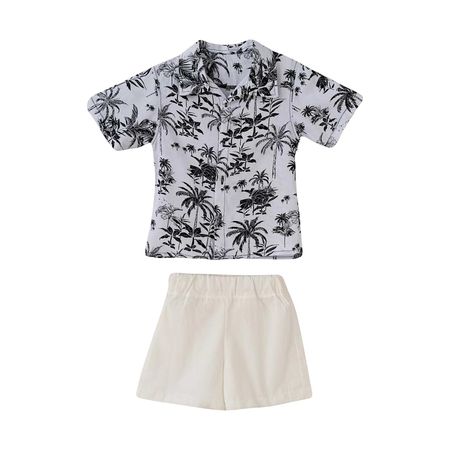 ست پیراهن و شلوارک پسرانه مدل MDSS-CH2433