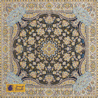 رومیزی ترمه سنتی طرح نگین کد 1