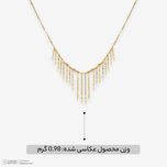 گردنبند طلا 18 عیار زنانه با زنجیر پولکی ناریا مدل سوپر استار BA-28