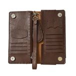 کیف پول چرم مدل چند کاره کیهان اصل کد 417  جا موبایل و جا کارتی جاسوئیچی و بند چرم