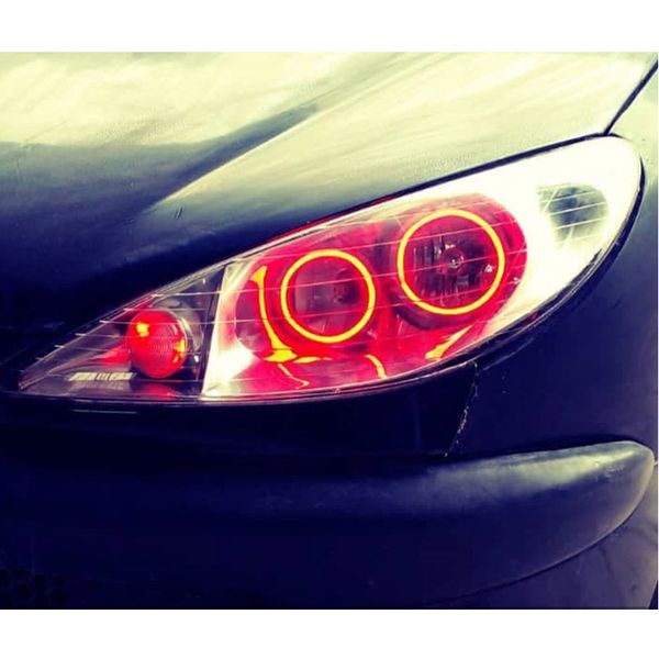 حلقه نئون مدل قرمز مناسب برای 206 مجموعه چهار عددی