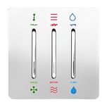 کلید کولر صنایع آسیا الکتریک مدل کریستال WHI-SLV