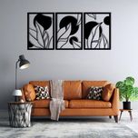 دیوارکوب ماهوت طرح پنل برگ مجموعه 3 عددی