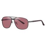 عینک آفتابی خلبانی مردانه آلبرت وگ مدل 6306C21P39 Polarized Maroon