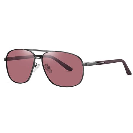 عینک آفتابی خلبانی مردانه آلبرت وگ مدل 6306C21P39 Polarized Maroon