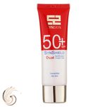 فلوئید ضدآفتاب بدون رنگ ساین اسکین SPF50 مدل SYN SHIELD، مناسب پوستهای چرب، حجم 50 میلیلیتر