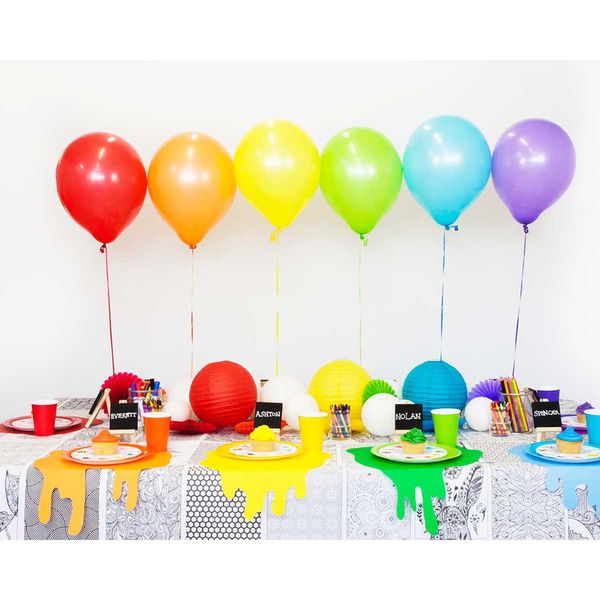 بادکنک طرح رنگی مجموعه 10 عددی