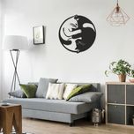 استیکر چوبی طرح گربه یینگ یانگ