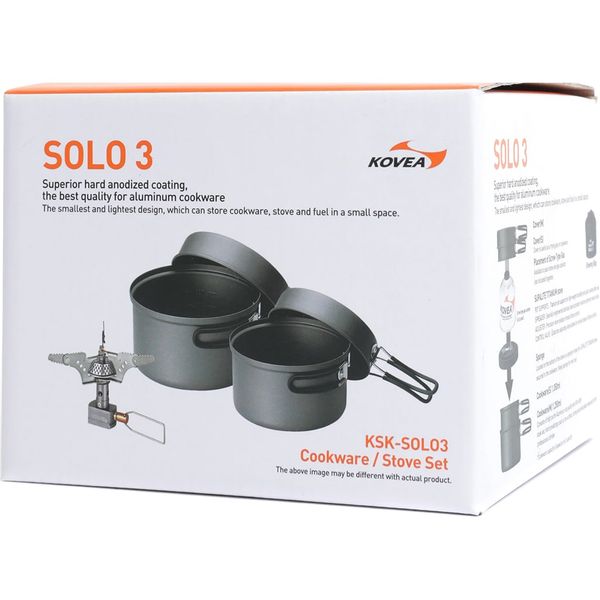 مجموعه 5 عددی سرشعله و ظروف سفری کووآ مدل Solo 3