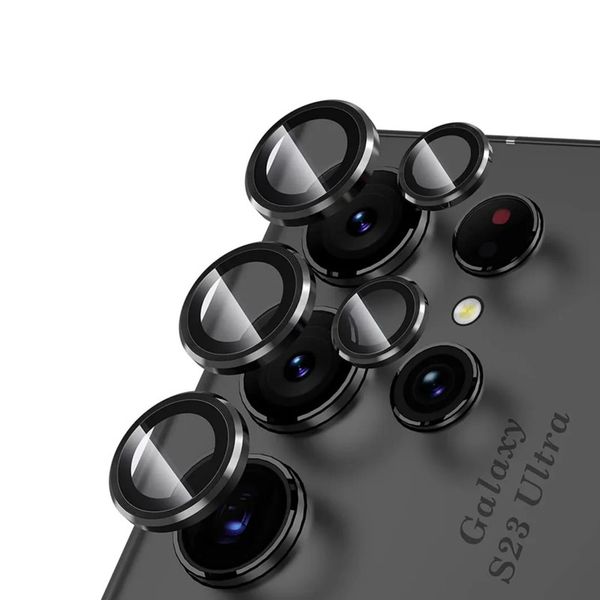 محافظ لنز دوربین فلزی مدل LENS FILM مناسب برای گوشی موبایل سامسونگ Samsung Galaxy S23 Ultra