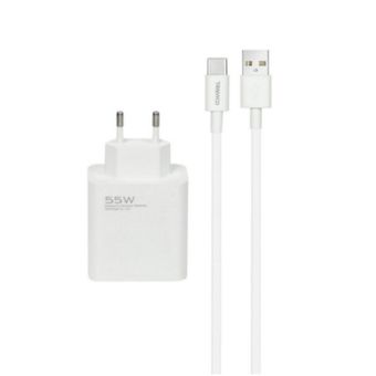 آداپتور شارژر دیواری 55 وات شیائومی فست مدل EU3-C به همراه کابل USB-C MI MDY-12-EU
