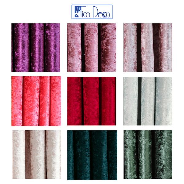 پرده تیکو دکو مدل مخمل کراشد سایز 160x280 سانتی متر تک