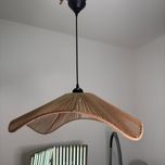 لوستر بافتنی مدل دفرمه مکرومه کد 50