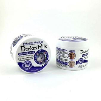 کرم شیر الاغ سفید کننده و آبرسان پوست صورت  donkey milk whitening cream