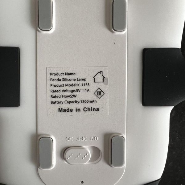 چراغ خواب اتاق کودک مدل panda