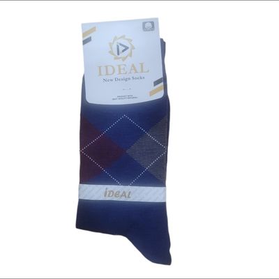 جوراب مردانه ساقدار طرح اسکاچ برند ایدآل