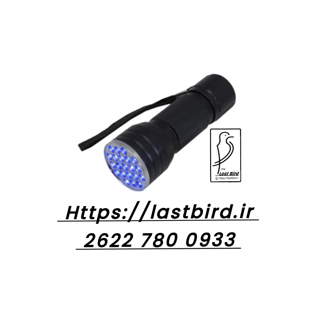 چراغ قوه 395 نانومتری UV مدل ماوراء بنفش (مناسب تشخیص رگه تخم)