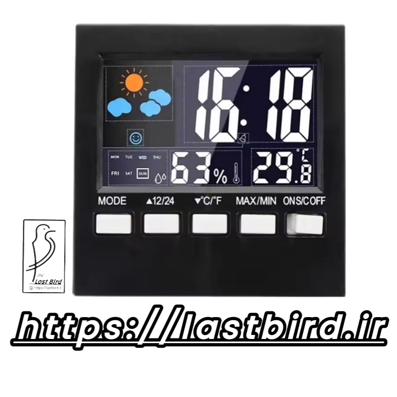 دماسنج ، رطوبت سنج ، ساعت و تقویم دیجیتال