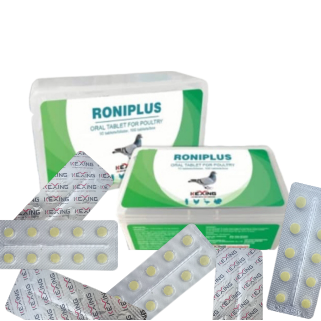 قرص رونی پلاس ککسینگ RONIPLUS آنتی بیوتیک پرندگان
