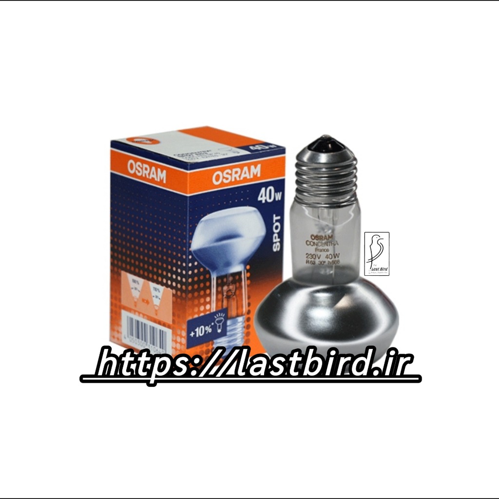 لامپ 40 وات اسرام آلمان مادرمصنوعی (حرارتی | مادون قرمز | رفلکتور) سرپیچ معمولی E27