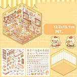 استیکر سه بعدی دو برگ