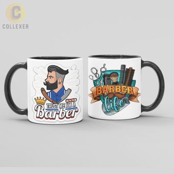 ماگ طرح آرایشگر مردانه (Barber) کد 01– (معمولی ، مشکی ، حرارتی)