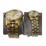 ست ساعت مچی عقربه‌ای کوارتز زنانه و مردانه سوئیس آرت مدل ANT172-173GD0300