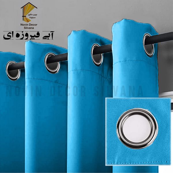 پرده نوین دکور سیلوانا مدل کتان کد 180 1 سایز 180 × 140 سانتی متر