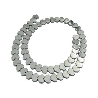 مهره دستبند مدل حدید طرح قلب کد MO1011- 8 بسته 50 عددی