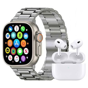 ساعت هوشمند ورنا مدل W49 ultra with 7 band به همراه هندزفری