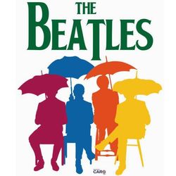 برچسب DTF استیکر حرارتی لباس مدل Beatles