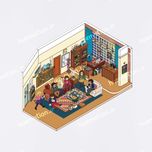 استیکر سه بعدی - The Big Bang Theory