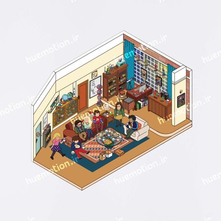 استیکر سه بعدی - The Big Bang Theory