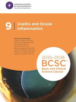 2025-2026 Basic and Clinical Science Course, Section 9: Uveitis and Ocular Inflammation