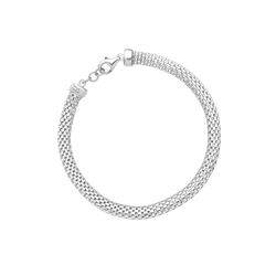 دستبند زنجیری طلا 18 عیار زنانه مریم اکرمی گلد گالری مدل جسیکا صدف ک