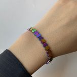دستبند زنانه مدل قلب رنگی