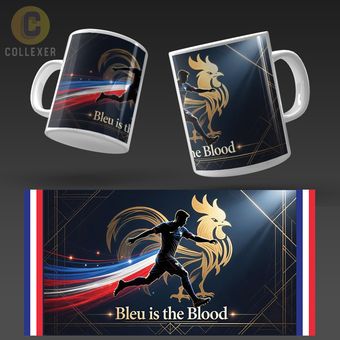 ماگ طرح تیم فرانسه (France 🇫🇷) کد 01– (معمولی ، مشکی ، حرارتی)