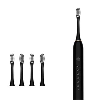 مسواک برقی مدل ZD-X3 به همراه سری یدک بسته 4 عددی همراه باسیم شارژر و6 ساعت شارژ کامل