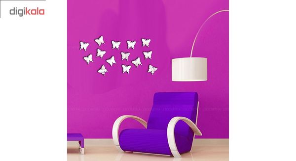 آیینه پلکسی پرشین استیکر طرح پروانه