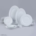 سرویس غذاخوری 28 پارچه چینی زرین ایران سری رادیانس مدل سفید درجه یک